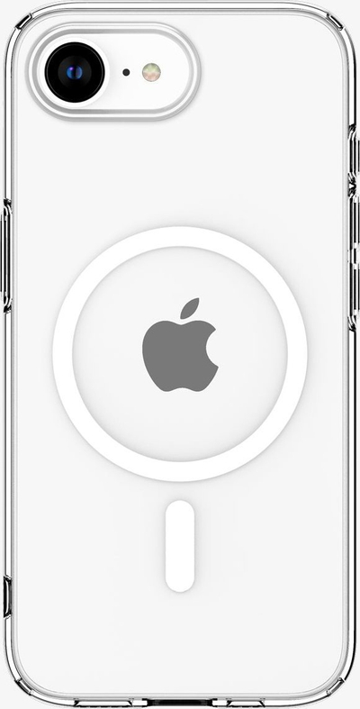 Maskë telefoni Spigen Liquid Crystal MagSafe, për iPhone 16e, transparente, e bardhë