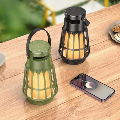 Kaltoparlant Bluetooth Hoco BS61, me dritë LED, portativ, jeshil