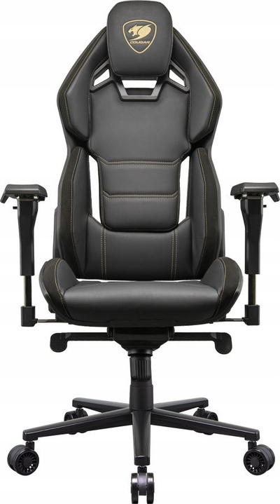 Karrige gaming Cougar Hotrod Royal, lëkurë sintetike, krahë që rregullohen, e zezë me ari
