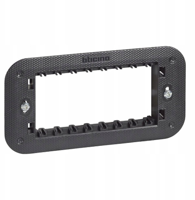 Support montimi Bticino Living Now K4704, 4 module, plastik, i zi