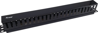 Panel menaxhimi kabllosh Equip 19", për rack, i zi