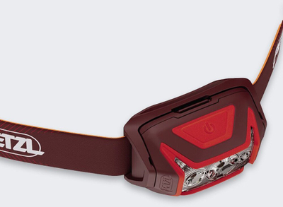 Dritë koke Petzl Actik Core, e rikarikueshme, LED, e kuqe