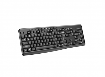 Tastierë wireless Huntersun 2.4G, 104 taste, USB, e zezë