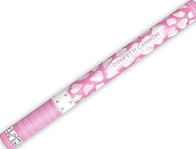 Tub festiv me zemra letre, 60 cm, i bardhë