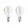 Llampë LED Osram Classic P, E14, 4W 2700K, xham i pastër, set 2 copë