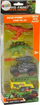 Set lodrash dinozaurë me makinë rakete dhe rimorkio, 2 figura