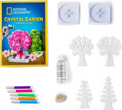 Set eksperimental National Geographic Crystal Garden, rritje kristalesh për kalamaj 8+, shumëngjyrësh