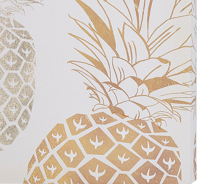 Set kanavacash APESIKA Nature Motif, 3 copë, 30x30cm, ngjyrë ari