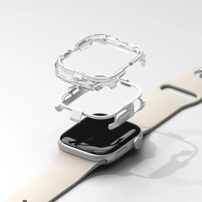 Mbrojtëse ore Ringke Fusion Bumper Apple Watch 10, 46mm, TPU polikarbonat, e zezë