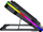 Стојалка за ладење за лаптоп Marvo Atlas 43, 14\" 19\", RGB, црна