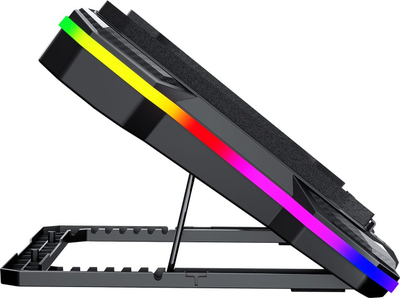 Стојалка за ладење за лаптоп Marvo Atlas 43, 14\" 19\", RGB, црна