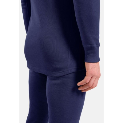 Bluzë termike Odlo BL TOP Crew Neck Merino 260, me mëngë të gjata, për meshkuj, madhësia L, e kaltër