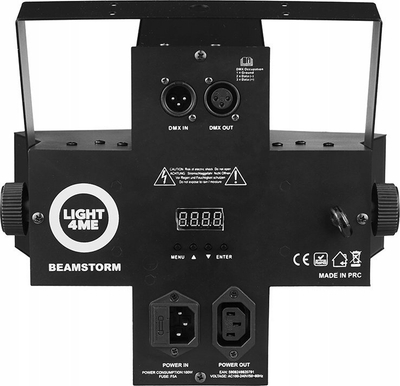 Efekt drite LED profesionale BeamZ, RGBA LED shumëngjyrëshe, kontroll DMX, e zezë