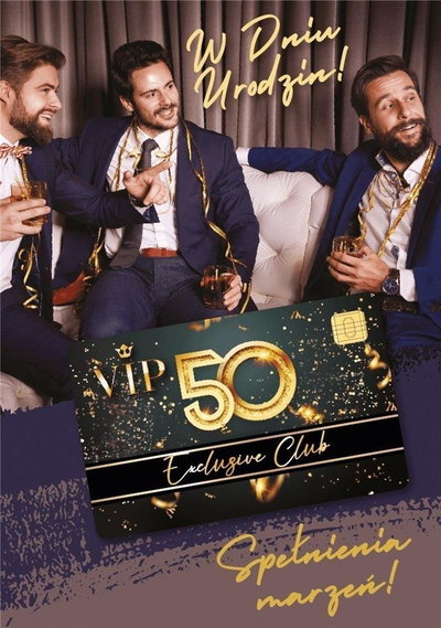 Kartolinë ditëlindjeje Armin Style Birthday Card 50 Gift M, me zarf, me urime të shtypura, shumëngjyrëshe