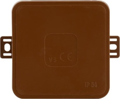 Kuti hermetike sipërfaqësore ViPlast V6, 85x85x41 mm, IP54, kafe