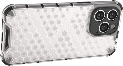 Mbrojtëse telefoni Hurtel Honeycomb për iPhone 14 Pro Max, hibride e blinduar, e zezë