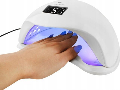 Llambë UV për thonj Nail Dryer 6462, 48W, me ekran digjital, e bardhë
