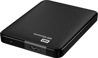 Hard disk i jashtëm WD Elements Portable, 1TB, USB 3.0, i zi