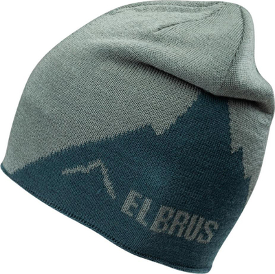 Kapelë dimri Elbrus Reutte, 50% lesh, madhësi e vetme, gri me jeshile