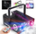 Makinë tymi Light4Me Fog 600W LED Ball, 8 LED RGB, me pult, e zezë