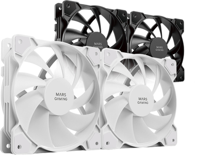 Ventilator PC Mars Gaming MF-PROX2 Silent, 120mm, e bardhë