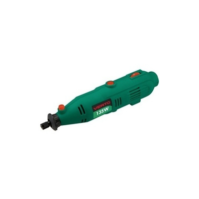 Set Verto, makinë gërryese mini + 135 W + çantë me aksesorë, 45 copë