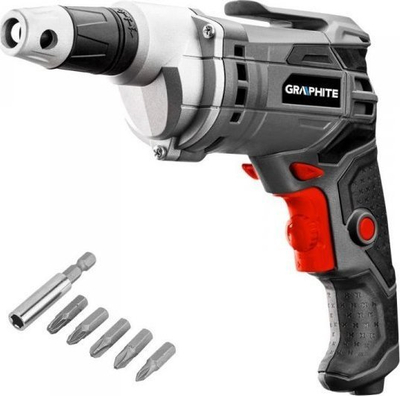 Vidhosëse elektrike Graphite 59G023, 520W, me bita, gri e kuqe