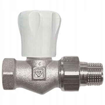Valvul kontrolli ngrohjeje Herz GP Fig.5523, 1/2", metalike, e bardhë