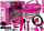 Set lojë bukurie Lean Sport Beauty, tharëse flokësh, aparat për gërsheta, rozë