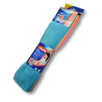Set leckash mikrofibër Vileda Microactive Cloth Style, 4 copë, shumëngjyrëshe