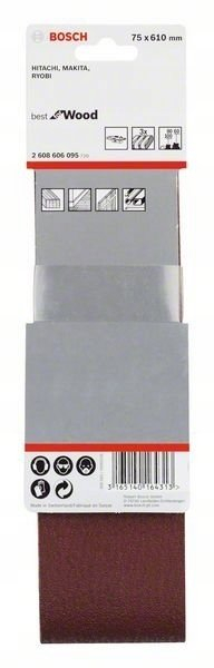 Set rripash gërryes Bosch X440, 100 x 560mm, miks granulimesh, set 3 copë
