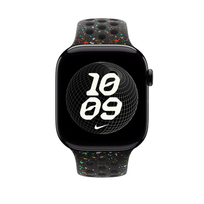 Apple Watch 46mm Band, Midnight Black Nike Sport Band, S/M