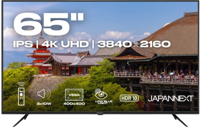 TV JapanNext 4K UHD, 65\", i zi