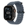 Apple Watch 49mm Band, Anchor Blue Ocean Band Extension, Black Titanium Finish