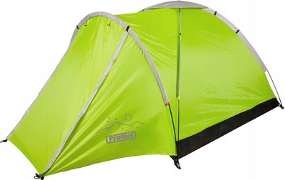 Çadër kampingu Promis Alpenair Pro, 3 persona, verandë, jeshile