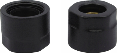 Adapter kompresioni Varioterm 16/2 x M22/1.5, për tuba bakri, i zi mat