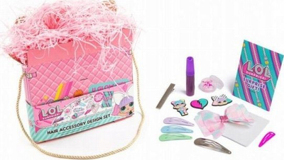 Set aksesorësh flokësh LOL Surprise Hair Accessory Design Set, kreativ, plot ngjyra