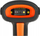 Skaner barkodash DeLOCK Industrial, 1D edhe 2D, 2.4 GHz edhe Bluetooth, i zi