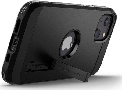 Kapak telefoni Spigen Tough Armor për iPhone 13, mbrojtje shumë e fortë, i zi