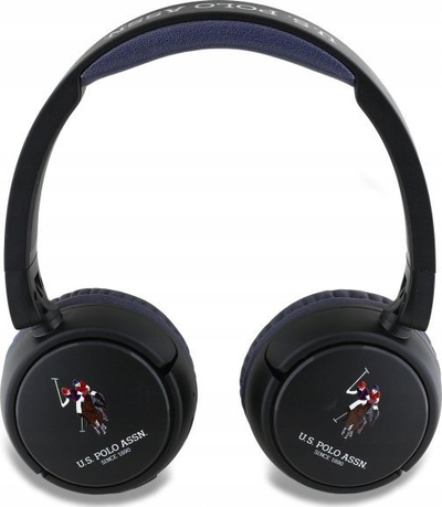 Kufje wireless US Polo DH Color Logo, Bluetooth 5.3, bateri 30 orë, blu navy