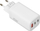 Karikues muri iBOX GaN C-65, 65W PD, 2x USB-C 1x USB-A, i bardhë