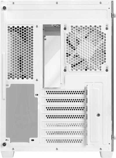 Kutia gaming Rampage ICEBLADE PRO, ATX Mid Tower, xham i temperum, e bardhë