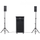 Sistem zëri DJ Akai Compact Stage, Bluetooth 5.3, LED, i zi