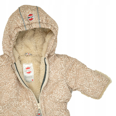 Kombinezon dimri Lodger Waterproof Winter Overall Taslon Birch, madhësia 86, i papërshkueshëm nga uji, bezhë