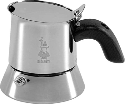 Xhezve moka Bialetti Venus 7252, 2 filxhanë, çelik inox, argjendtë