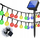Декоративно градинарско светло Garland Chain, 4.9m, 40 LED, повеќебојно