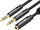 Kabllo splitter audio Vention, 2x 3.5mm në 3.5mm 4-Pole, 0.3m, e zezë