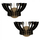 Set 2 llamba muri MDF 32×22×19 cm (HM7382.03)