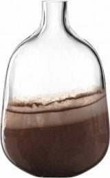 Vazo xhami Leonardo Casolare, 33.5cm, 21cm, kafe
