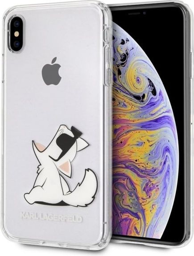 Mbulesë telefoni Karl Lagerfeld iPhone Xs Max, plastike, transparente, e tejdukshme